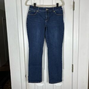 Chico’s So Slimming Dark Wash Denim Straight Leg Jeans
